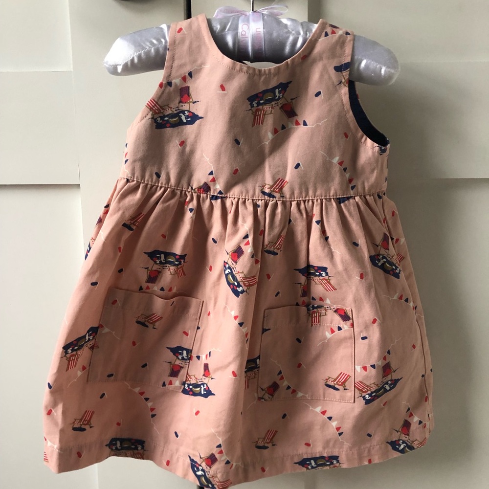 Baby Boden 6-12 month 4th of July picnic dress